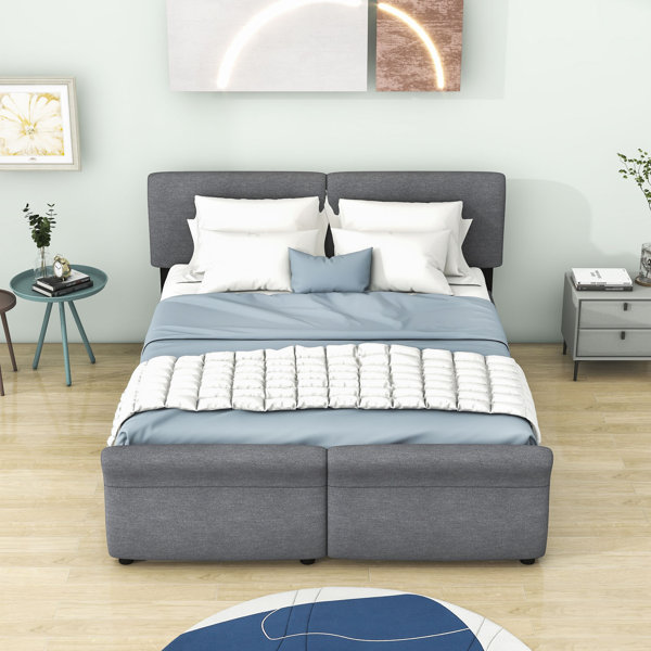 Latitude Run® Juergen Upholstered Storage Platform Bed Wayfair